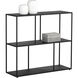 Eiffel Black Low Bookcase, Medium